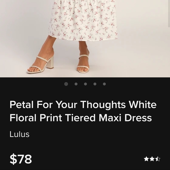 NWT Lulus Petals For Your Thoughts! Sundress, Maxi Dress With Flowers XSmall - Picture 8 of 10